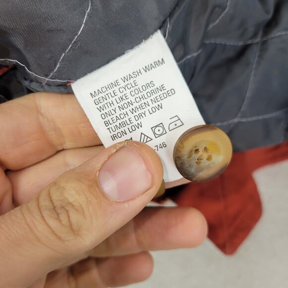 Izod Shacket Mens Sz Large Red Jacket Gorpcore Luxury Sport Shooting Shirt Cold - Picture 8 of 16